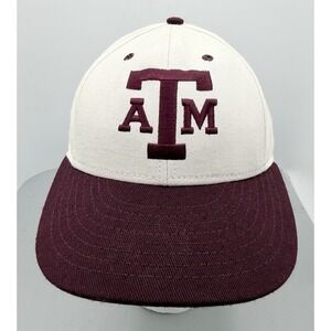 Vintage Texas A & M Pro-Line Fitted Hat Pro Model Size 7-5/8 Made In Texas USA